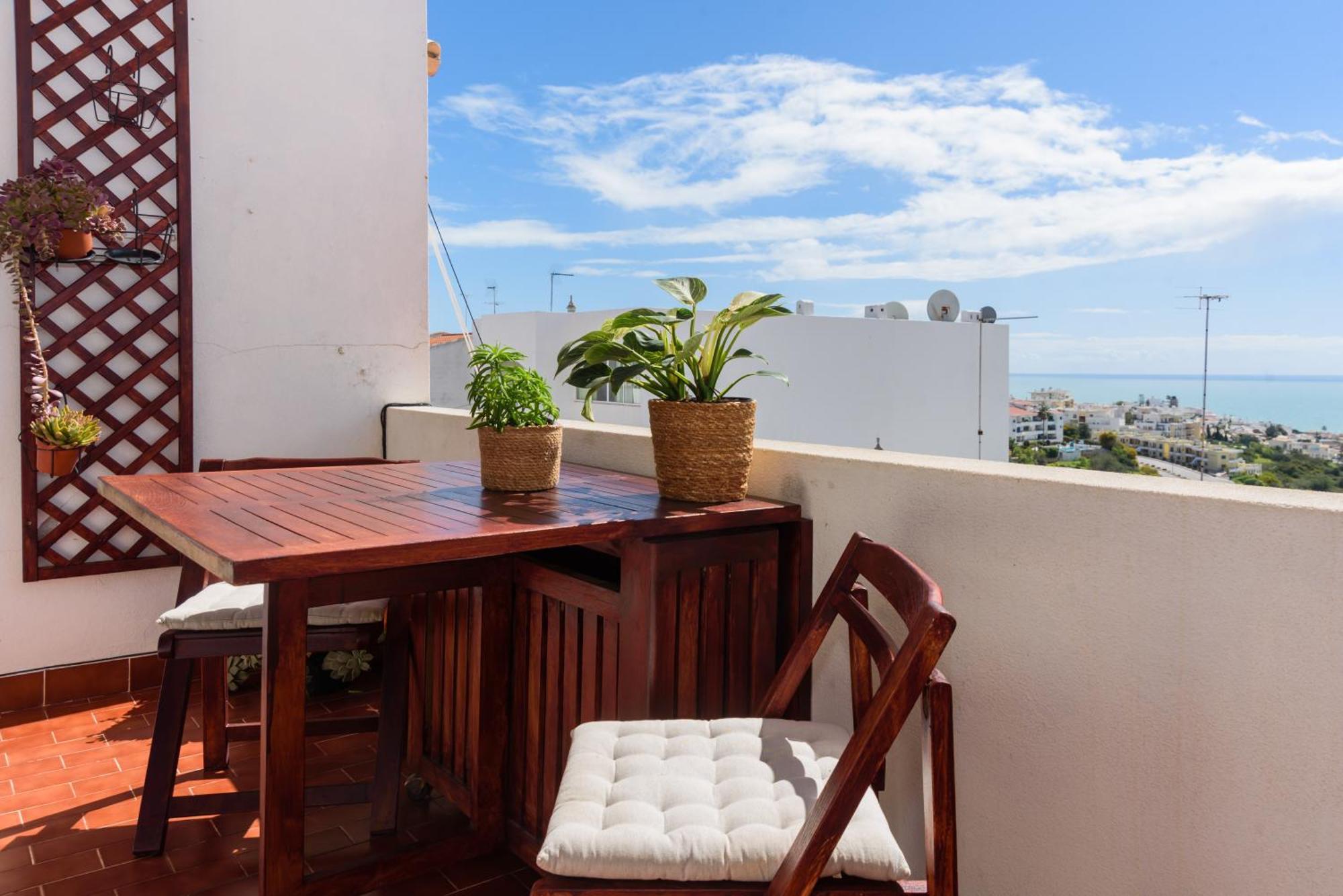 Hillside Studio With Sea View & Fibre Internet Албуфейра Экстерьер фото